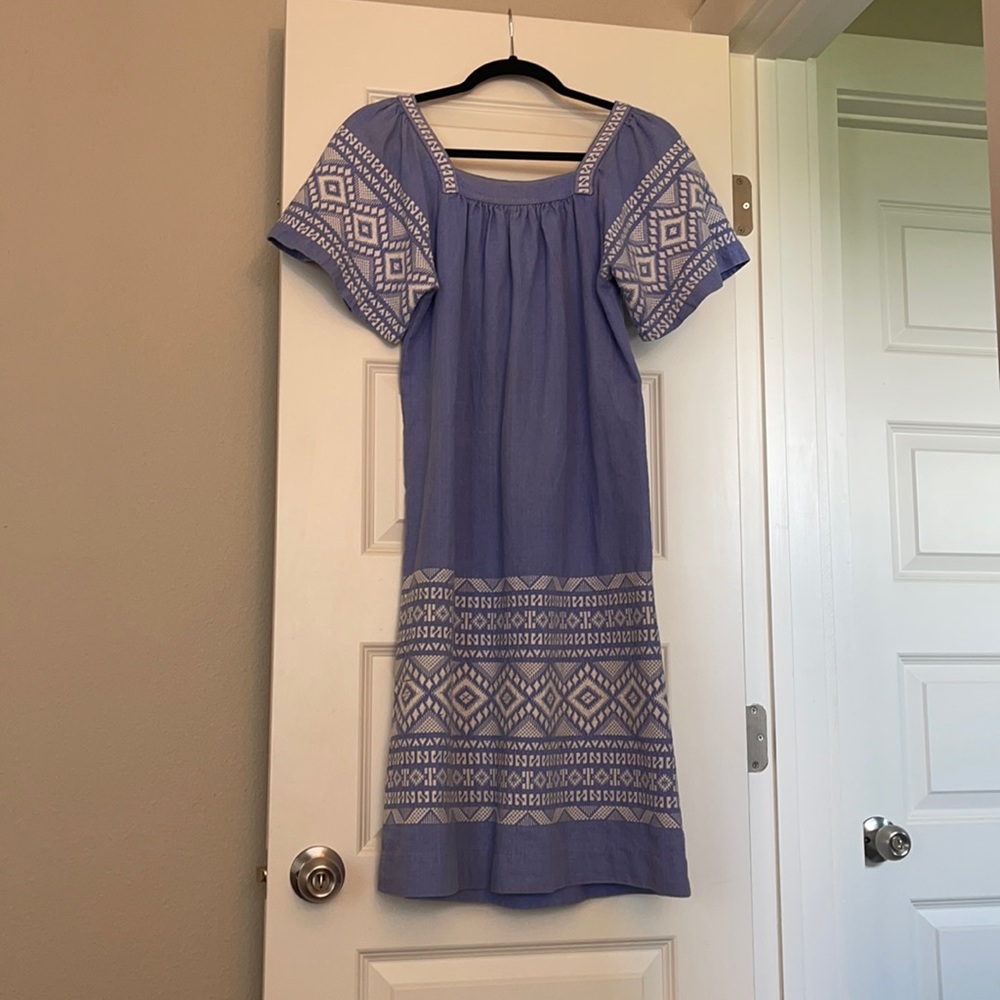 Vintage Embroidered Mexican Housedress